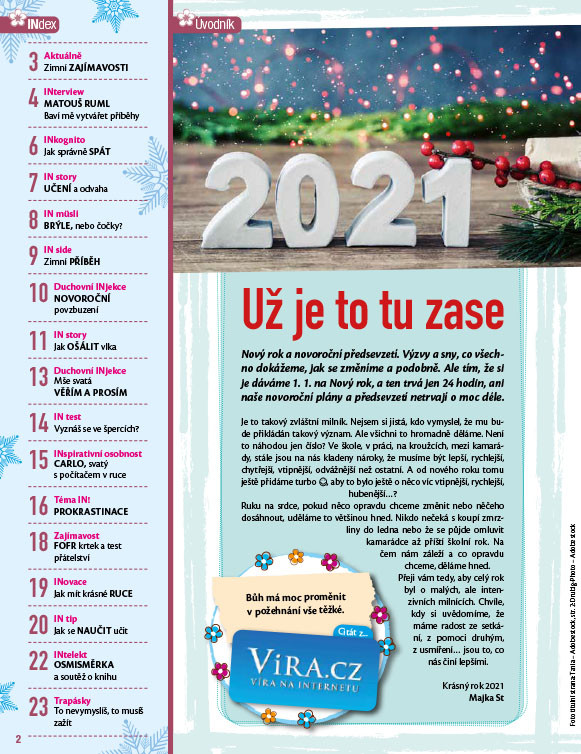 Ukázka časopisu IN - Časopis IN - leden 2021